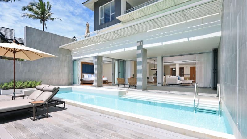 Квартира с 2 спальнями и личным бассейном в Angsana Beachfront